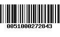 Código de Barras 0051000272843