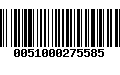 Código de Barras 0051000275585