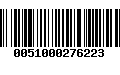 Código de Barras 0051000276223