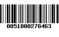 Código de Barras 0051000278463