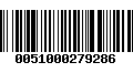 Código de Barras 0051000279286