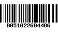 Código de Barras 0051022604486