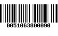 Código de Barras 0051063800090