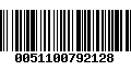 Código de Barras 0051100792128