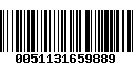 Código de Barras 0051131659889