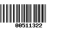 Código de Barras 00511322