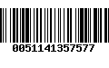 Código de Barras 0051141357577