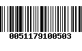 Código de Barras 0051179100503