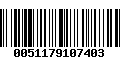 Código de Barras 0051179107403