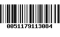 Código de Barras 0051179113084