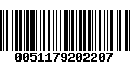 Código de Barras 0051179202207