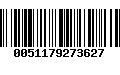 Código de Barras 0051179273627