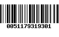 Código de Barras 0051179319301