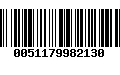 Código de Barras 0051179982130