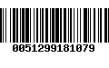 Código de Barras 0051299181079