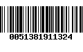 Código de Barras 0051381911324