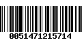 Código de Barras 0051471215714