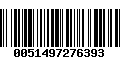 Código de Barras 0051497276393