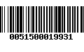 Código de Barras 0051500019931