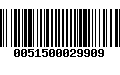 Código de Barras 0051500029909