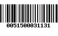 Código de Barras 0051500031131