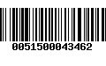 Código de Barras 0051500043462