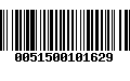 Código de Barras 0051500101629