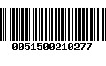 Código de Barras 0051500210277