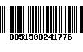 Código de Barras 0051500241776