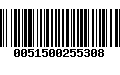 Código de Barras 0051500255308