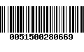 Código de Barras 0051500280669