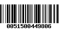 Código de Barras 0051500449806