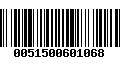 Código de Barras 0051500601068