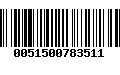 Código de Barras 0051500783511