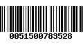 Código de Barras 0051500783528