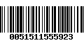 Código de Barras 0051511555923