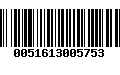 Código de Barras 0051613005753