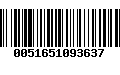 Código de Barras 0051651093637