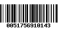 Código de Barras 0051756910143