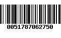 Código de Barras 0051787062750