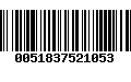 Código de Barras 0051837521053