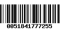 Código de Barras 0051841777255