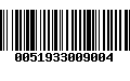 Código de Barras 0051933009004