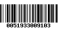 Código de Barras 0051933009103