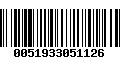 Código de Barras 0051933051126