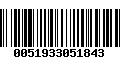 Código de Barras 0051933051843