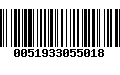 Código de Barras 0051933055018