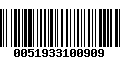 Código de Barras 0051933100909