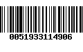 Código de Barras 0051933114906