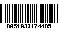 Código de Barras 0051933174405